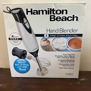 Hamilton Beach 2-Speed 225W Hand Blender with Whisk Attachment 59762